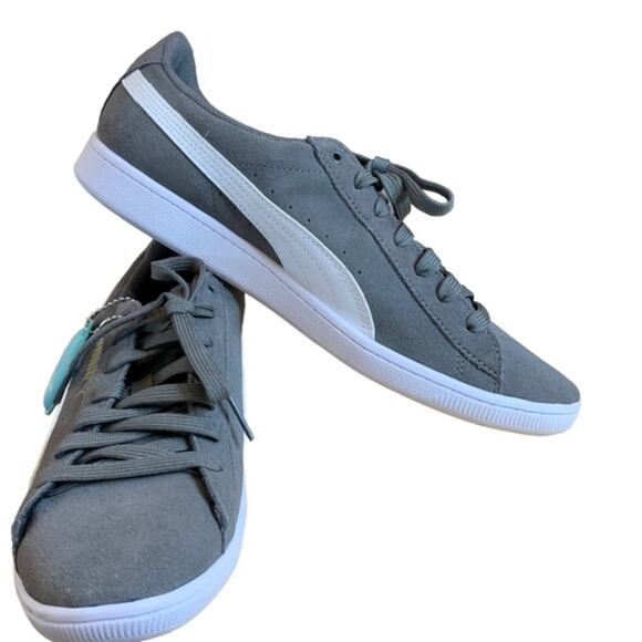 Puma soft foam comfort tennis shoe grey white Size 7.5 - Picture 4 of 11
